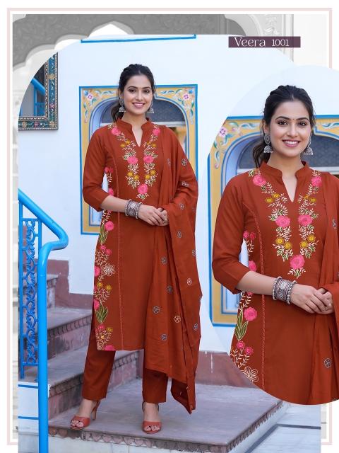Desi kudi veera 3 pcs kurtis singles wholesale